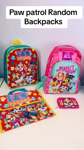 All of our random backpacks for tomorrows live are now available to shop on our tik tok shop or via the link in this video ⬇️ we will be live at 9:30 in the morning to show you all our randoms that are left 💕#pawpatrol #childrensbackpack #kidsbackpack #kidsbacktoschool #fyp #fypage #fypp #twins #boymum #girlmum 