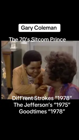 #garycoleman #differentstrokes #thejeffersons #goodtimes #classictv #70stv #feelgoodtv #mychildhood #70sbaby #1970s #70s #nostalgia