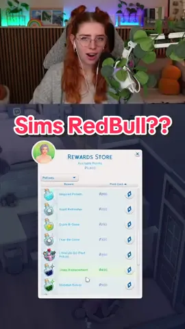 No lying, who also did not know this??? ⚡️🥤 #thesims #thesims4 #sims4 #simsgameplay #streamer #simsstreams #tipsandtricks #redbull #potions #shock #funny #GamerGirl 