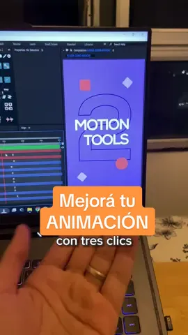 Mejora tus animaciones con 3 clicks 🚀 #aftereffects #motiongraphics #adobe #diseño 