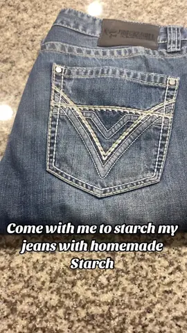Homemade starch tutorial ✌️🔥#starchallenge #starch #starflo #jeans #vaquedo #cuh #noquemacuh #readytogodance