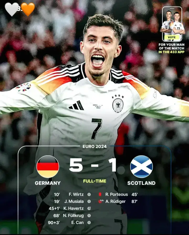 Germany with a win to start euro2024 #azrah🦅 #foryou #ميلاني_الي_الابد #EURO2024 #الشعب_الصيني_ماله_حل😂😂 #الشعب_الصيني_ماله_حل😂😂 #germany #Scotland 