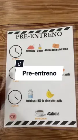 Comidas pre entreno/ que comer pr entreno/ pre entrenamiento/ nutricion #nutricionista #consejossaludables #fyp #deporte #preentreno #alimentossaludables 