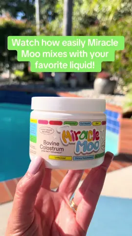 Dissolves so quickly and is tasteless! #miraclemoo #bovinecolostrum #colostrum #guthealth #HadaLaboRayaGlow 