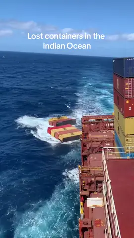 Whose are they now? 😥🧐 #ship #vessel #lost #fail #fall #overboard #containers 