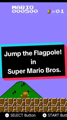 Jump the Flagpole in Super Mario Bros! #glitch #foru #xcyzba #foryoupage #foryou #fyp #gamer #gamerentiktok #gaming #switch #nintendo #nintendoswitch #supermariobros #supermario 