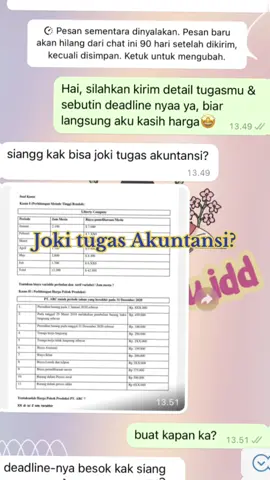 Joki tugas akuntansi ✅ #jokitugas #jokitugaskuliah #jokitugasmurah #tugasakuntansi #akuntansi #akuntansicheck #jokiakuntansi #jokitugasakuntansi #jokitugasterpercaya #jokitugascepat 