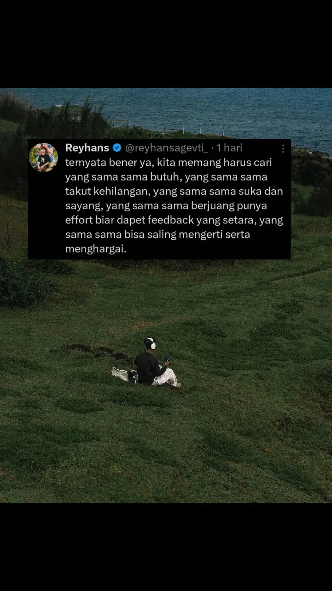 supaya berasa dihargai dan ga lelah sendirian #quotes #quoteoftheday #katakata #katacinta #Love #lovestory #lovequotes #hubungan #komunikasi #kabar #mengemis #dihargai #dianggap #silenttreatment #perasaan #komitmen #kekurangan #mencintai #perasaan #nyaman #sadvibes #kehilangan #suka#sayang #berjuang #effort #feedback #mengerti #menghargai #jodoh #setia #bahagia #foryou #fyp #fypシ゚ #fypシ゚viral #foryoupage #fypage #4u#viral #trend #xyzbca 