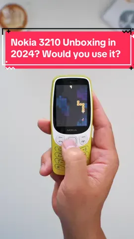 Nokia 3210 Unboxing in 2024? Yes this is a new phone! Comes in 3 colors, has 4G LTE, 2.4” IPS LCD Display, Micro SD card. Removable battery and a 2MP camera. Would you use this instead of a smartphone? #Tech #technology #techtok #nokia #unboxing #smartphone 