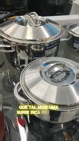 😍Maravilhosoooo né! Durabilidade e resistência, é com a Tramontina. Jogo de panelas inox c/ 5 peças. . 🛍️Garanta já o seu, Link abaixo nos comentários  . #comprasonline #influenciadormagalu #magazinellsvenda #tramontina #jogodepanelas 