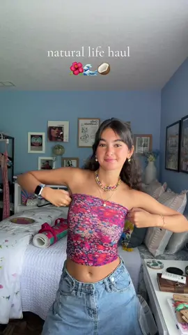 i was the winner of the $100 gift card from @Natural Life and here is what i used it on!🤍 necklace: Millefiori Layered Choker Rain  bracelet: Giving Bracelet Live Happy  tops: Boho Bandeau Dark Red Pink Floral, Boho Bandeau Orange/Green Bord, Boho Bandeau Sage Gold Medalli yoga mat: Grateful  plate: Mix & Match Melamine Dinner Plate #Summer #summeroutfit #inspo #fypシ゚viral #fakebodyy⚠️ #haul #clothes #naturallife 