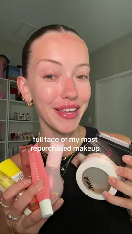 full face of my most repurchased makeup #makeupfavorites #repurchasedmakeup 