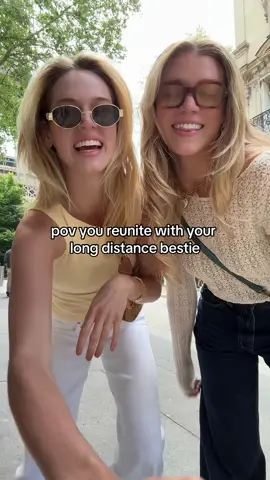 we’ve actually only met twice ahaha #longdistance #friendshipgoals #friendship #girlhood #paris #travel #pov #trending #fyp #pourtoi #reunited #friendsreunion @Anna Barger 