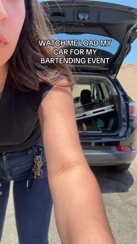 @barr.brii so happy to have a car of my own to can carry all my stuff🥹! #fyp #foryou #bartender #mobilebartender 