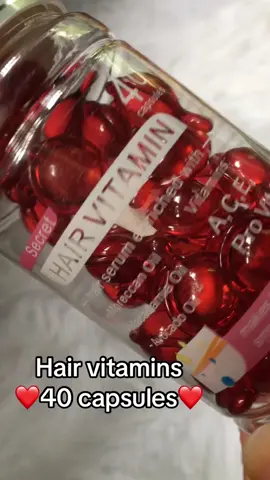 HAIR VITAMINS 40 CAPSULES ❤️😍 #hairvitamins #hairvitamin #fyp #trend 