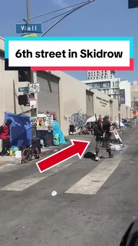 Welcome to 6th street in Skidrow, Los Angeles! #cecilhotel #skidrow #losangeles #awareness #charity #homeless #dtla 