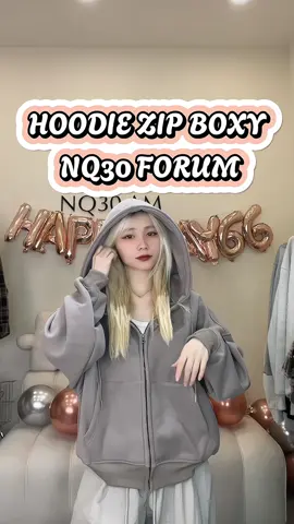 Hoodie zip boxy dập nổi mặc siêu thích nè#fyp#hoodiezip#aokhoacni#nq30#viral 