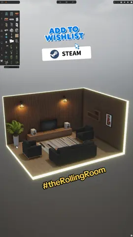 The Rolling room #wishlist #steamgames #pcgame #roomdecor #roomdesign #roommakeover #room #interiordesign #architecture #interiordesigner #interiordecor #interiors #moderndesign #gamedesign #indiedev #gamedev #cozy #mycozyhome #mycozyinteriordesign #therollingroom 