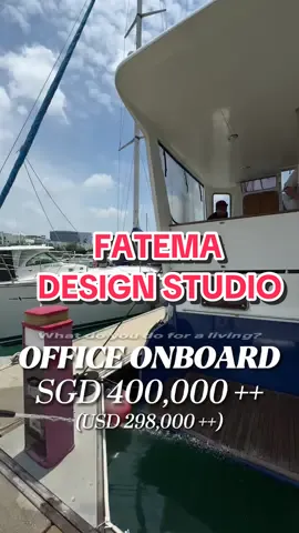 Work from home? No! Wan and his team works from BOAT 😮 Thanks for allowing me to tour your one of a kind office! @Fatema Design Studio (FDS) 