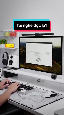 Con tai siêu dị giá phải chăng cho bạn nào hay phải giao tiếp nghe âm môi trường như mình #desksetup #deskaccessories #LearnOnTikTok #banlamviec #nghiensetup #decor #havitopenbuds1 