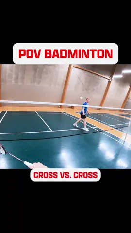 👀 Cross vs. Cross POV view😀 A few nice tricks in the end👏🏻 #badmintontips #badmintonworld #badminton #bulutangkis #badmintontrickshot 