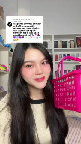 Replying to @✮•ẔᥲᥲᏥ༏ᵣᥲ•✮ serba ungu x putih 🦄💜 abis ini mau warna apa ? #fyp #asmr 