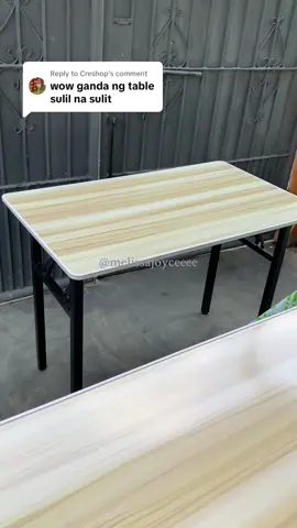 Replying to @Creshop Sa true!! Affordable pa and ang ganda ng quality! Sulit na sulit. Magcheck out na kayo mga miimaa 🥰🥰 #foldabletable #foldable #table #diningtable #desktoptable #studytable 
