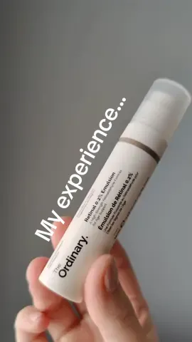 @The Ordinary Retinal 0.2% Emulsion My experience: 👕 Leaves slightly yellowish tint to the skin / stains white fabrics (can be washed out)  😬 Used as instructed, may have made a mistake using it too often once or twice after a while 🫠 Dry, flaking, very uncomfortable skin unless  occlusive layer like vaseline on it around mouth (skin was like this for weeks. Every product stung.) Was torn between wanting to use SPF to protect the area, but also wanting to slow down the peeling using vaseline. I wanted to avoid any hyperpigmentation from skin damage in both regards.  💢 Spots on neck possibly from the retinal? (Never normally have spots on neck. After a couple weeks stopping using it, spots went away) 💪 I'm not new to #retinal , I have used many others in the past, although this may be one of the stronger ones I've used. I was aware this was ordinarys strongest one and only advised for experienced retinal users.  ✉️ After everything stated above was Emailed to the ordinary team, they only advised to discontinue and ask a medical professional if I need help healing it. They promptly refunded me without me asking them to which was nice.  😥 To be honest, I was expecting more help / knowledge on the retinization topic, as well as spf dilemma. So I'm not going to lie I was a little bit disappointed in the lack luster reply. I understand it's in their best interest to just tell me to stop using it and that's it so they're not liable if I continued and anything went wrong, but in my situation right now with traveling, I can't go to my doctor to get professional advice. This was the first time my skin has ever been effected so much by any skincare, so I'm not going to lie, I was quite worried feeling like I have to figure this out alone.  🤍 Its been over a month since I stopped using this product, and my skin is still healing. It is now comfortable, but definitely still light peeling. I am still unsure if I should be using SPF or not, but I'm planning on giving my skin as much time as I can without SPF incase it irritates it more since I'm not getting much sun exposure atm anyway.  Be careful with retinoids! 🤍 #retinoid #retinization #damagedskinbarrier 