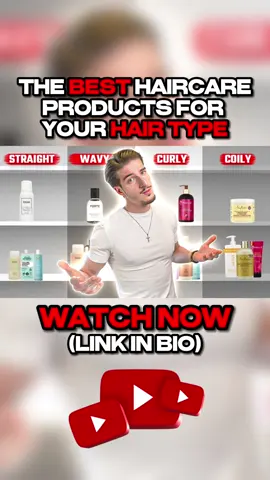 The BEST Haircare Products for Your Hair Type! (FULL VIDEO on YouTube) ✅ #haircare #hair #menshair #hairproducts #haircareroutine #fypage #healthyhair 