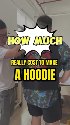 how muh does it really cost to make a hoodie in a chinese factory. Let me break it down for you. #hoodie #garment #apparel #clothing #sweatshirt #factory #manufacturer #supplier #sourcing #SmallBusiness #chinesesupplier #fashion #embroidery #DTF #applique #oem #odm