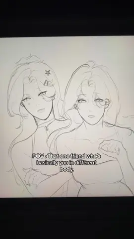draft : collap with @sonicatt_ (imma repost later) #drawing #pov #friendship #bsf #fyp #moots 