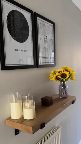 love adding small sentimental details to our home 🥹🥰 #firsthome #sentimental #homedecor #Home #firsttimehomebuyer #hallwaydecor #hallwaymakeover #shelfstyling #wallart #homestyling #fyp #foryou #foryoupage #teachersoftiktok #teacher #couples #highschoolsweethearts @Where It Happened @Home Bargains @TikTok Shop Creators - UK @Masterplank @themusicboxstore 