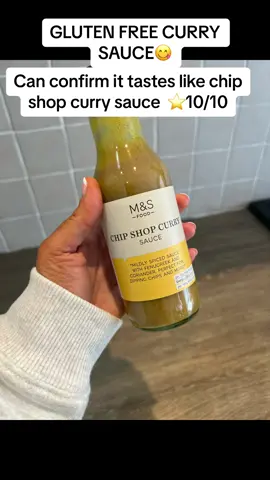GUYS I HAVE FOUND THE BEST THING IN THE WORLD 🥰😍  Curry sauce which is GLUTEN FREE and tastes just like chip shop curry sauce.. get yourselves to M&S🎉  #currysauce #marksandspencer #glutenfreetok 