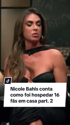 Nicole Bahls conta como foi hospedar 16 fãs em casa part. 2 #nicolebahls #porchat #gnt #fyp #fas 