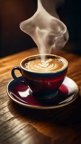3D ultra-high resolution image of a steaming cup of coffee live wallpaper #wallpaperlive #wallpaper