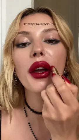 a blurred wine red lip 🥀 ad  @Armani beauty lip power matte in 410  @YSL Beauty the bold 04 lipstick #makeup