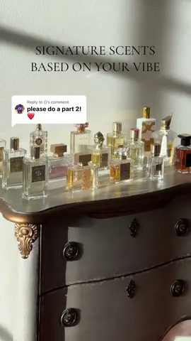 Replying to @() ** all were gifted // part two of signature scents based on your vibe! #perfumetok #perfumetiktok #signaturescents #perfume 