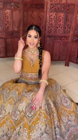 Happiest when in indian glam #fyp #indianwedding #punjabi #sangeet #desilook #jaggo #makeuptutorial 