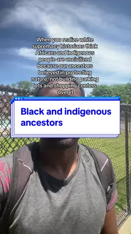 Like our bad we loved nature and the earth, all our food water and shelter comes from there why not reapect it #blackhistory #blackhistoryfacts #blackcommunity #blackcreatives 