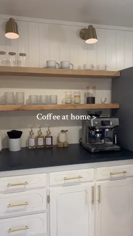 At home coffee bar 🫶🏼 #fypage #fyp #Lifestyle #coffeetiktok #utah #homecafe 