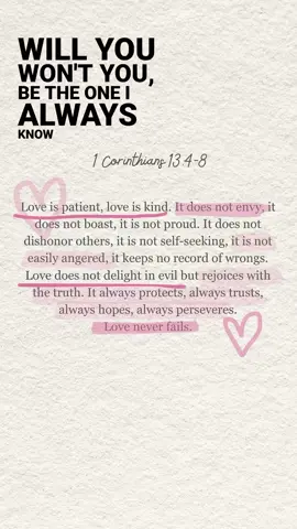 1 Corinthians 13 4-8 #lyrics #bibleverse 