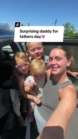 When they jumped out to surprise him😭 they were so excited and planned the whole thing🥹💗 #FathersDay #fyp #surprise #dadsoftiktok #momof3 
