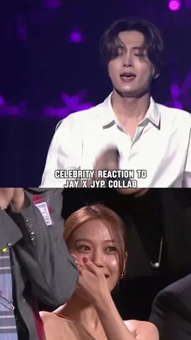 Not Jay outsinging the original singer JYP 😭 // PS this is a joke. The reactions are from celebrities reacting to another JYP performance 😂 #jay #enhypen_jay #enhypen 