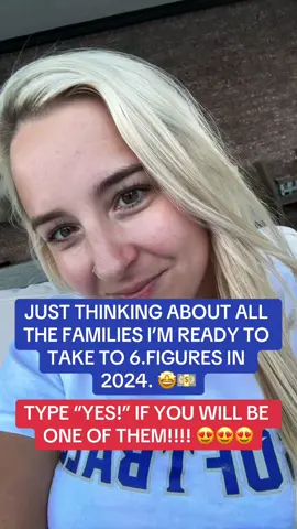 JUST THINKING ABOUT ALL THE FAMILIES I’M READY TO TAKE TO 6-FIGURES IN 2024!! 🤩💵 TYPE, “YES!” IF YOU WILL BE ONE OF THEM!!! 😍😍😍 #workfromhomemom #MomsofTikTok #digitalmarketingtips #makemoneyonline #passiveincome  #debtfree #debtfreedom 