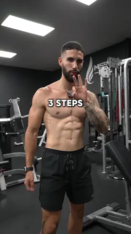 3 steps to get abs and lose your muffin top👇🏽 1. Put the fork down Eat less calories to stay in a calorie deficit 2. Train your abs with weights Treat your abs like any other muscle group and train them with resistance.  3. Walk 10k steps daily Walking more often will help you burn more calires around the clock. If you need help with losing your belly fat that keeps you unconfident, follow for more free game. #Fitness #fatloss #bellyfat #abs #shredded 
