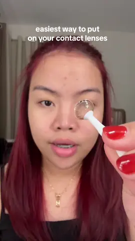 ganito lang pala maglagay ng contact lens, sobrang easy peasy #contactlens #BeautyTok #LearnItOnTikTok 