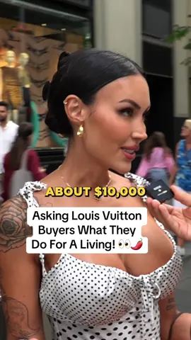 Asking Louis Vuitton Buyers What They Do For A Living! #louisvuitton #streetinterviews #youtube