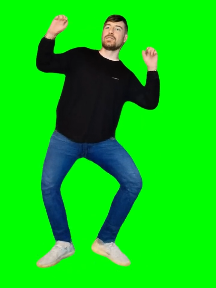 @mrbeast dancing on the greenscreen #mrbeast #dance #greenscreen
