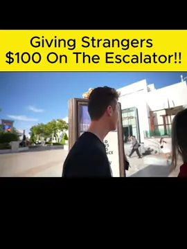 Giving Strangers $100 on The Escalator!!#fyp #foryoupage #protesting #foryou #viral #run #carcleaning #carcleaningproducts #order #restaurant