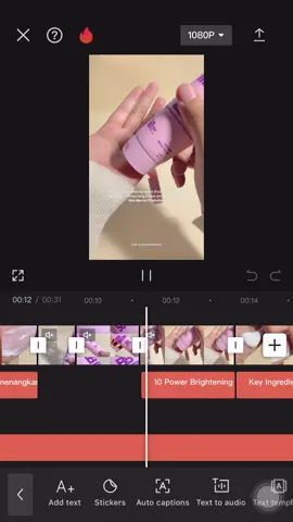 UGC Tips (video editing) capcut ver. #contentcreator #videoedit #capcutedits #tutorialedit #beautycontentcreator 